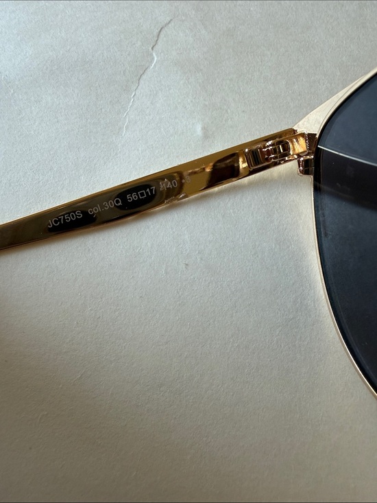 Vintage Y2K Just Cavalli JC750S Gold Cat-Eye Double Bar Aviator Sunglasses main image 7